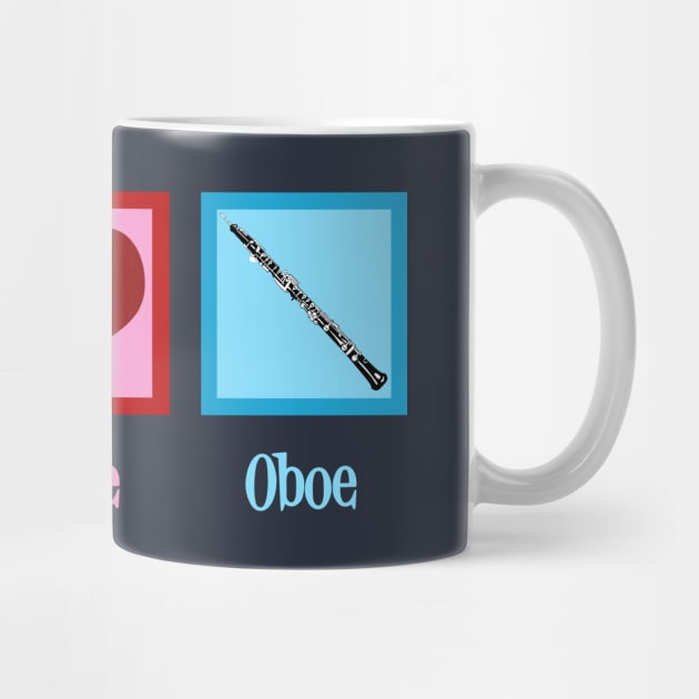Cute Peace Love Oboes by epiclovedesigns